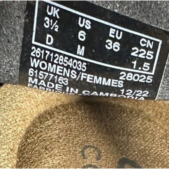 Clarks Collection Shoes Size 6 Black Lyrical Way Leather Flat Comfort - Picture 9 of 11